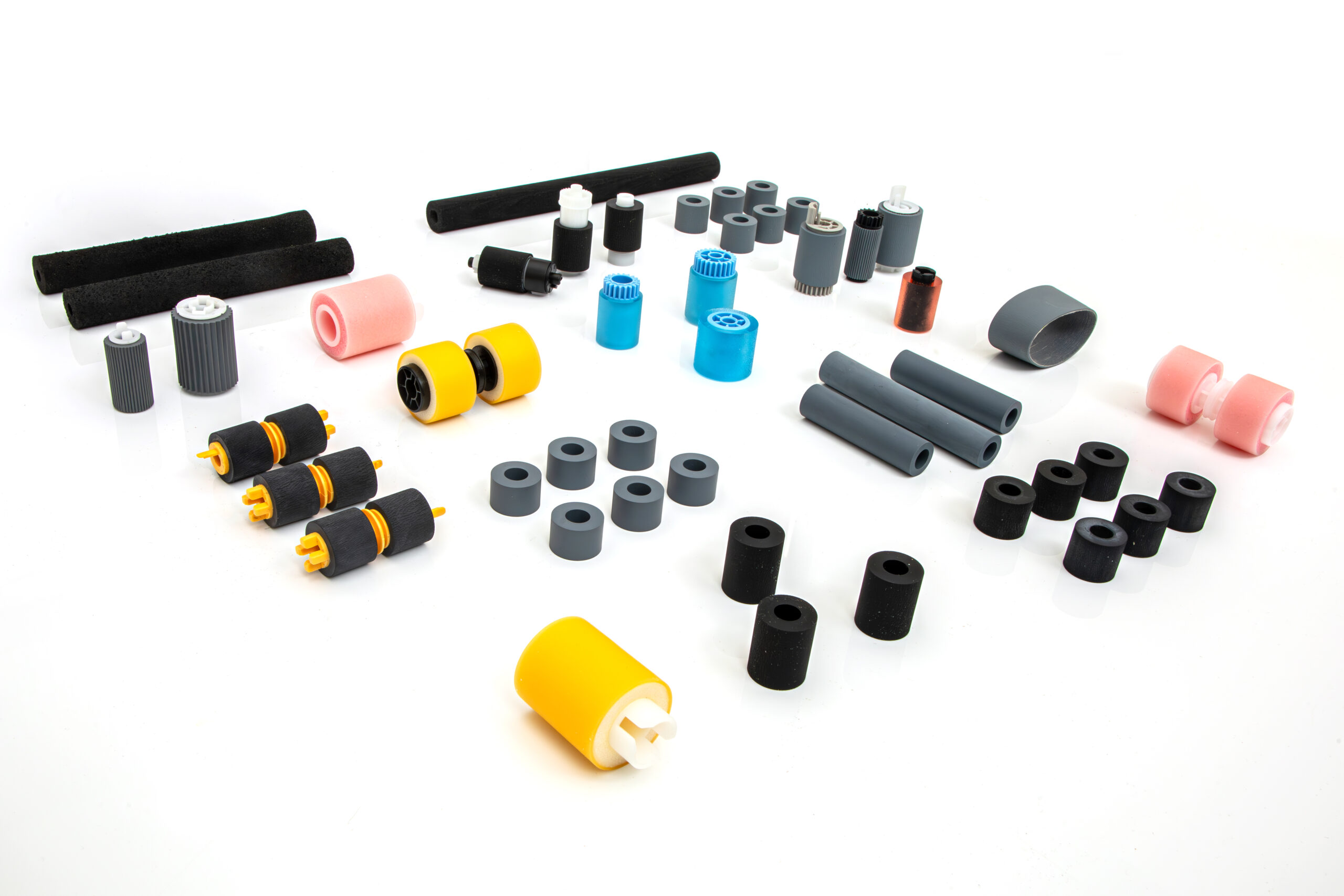 PAPER FEED RUBBERS AND ROLLERS