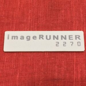 FRONT DOOR MODEL STICKER