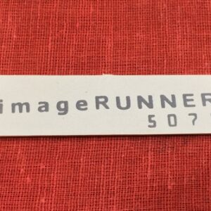 FRONT DOOR MODEL STICKER